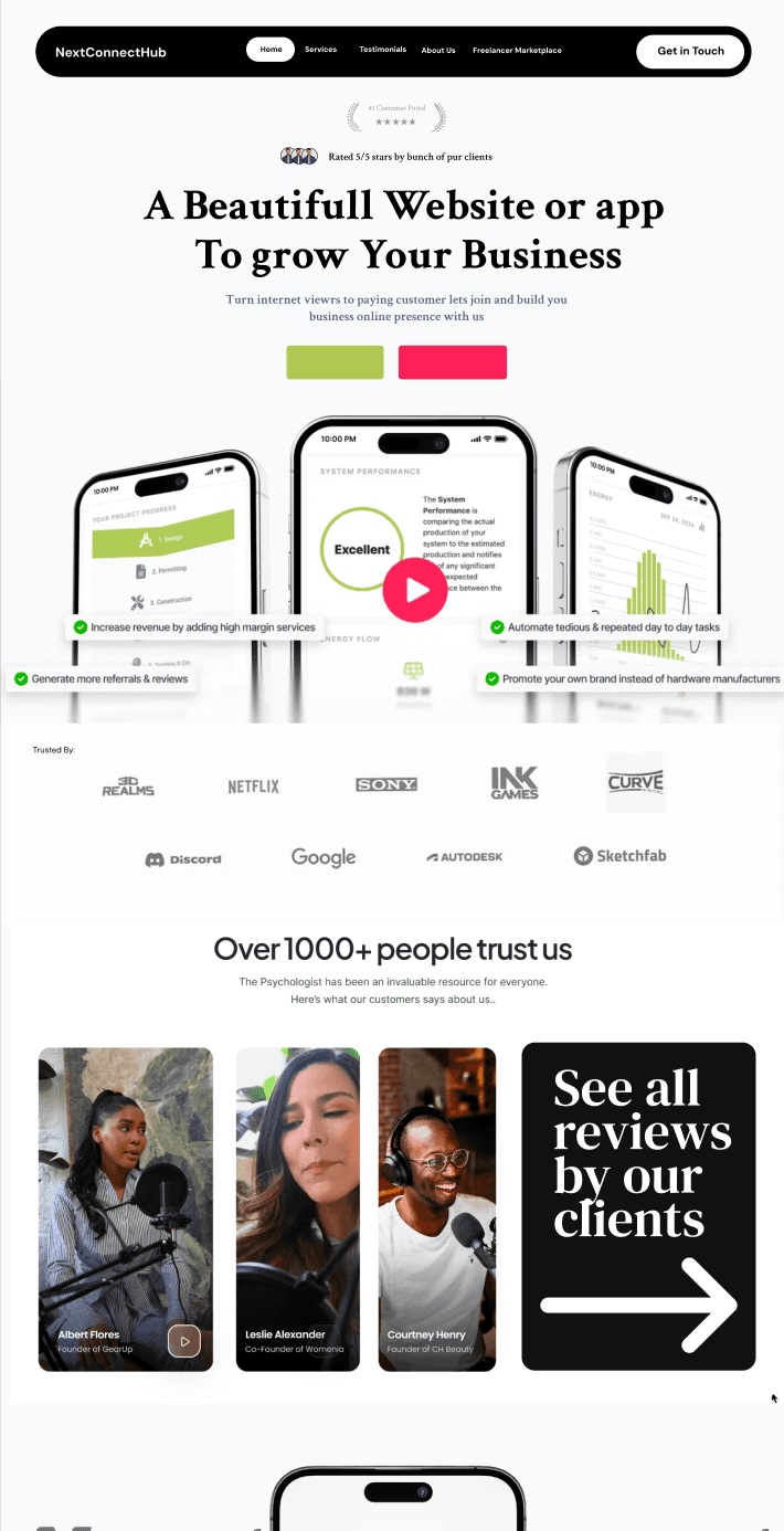 Mobile App Interface